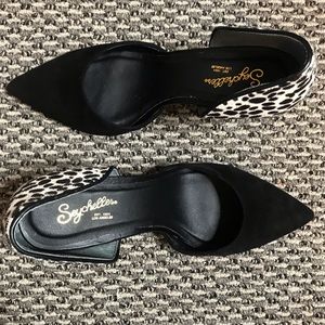 Seychelles Black Dalmatian Pumps